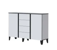 Комод Амара белый/серый графит Комод Амара белый/серый графит