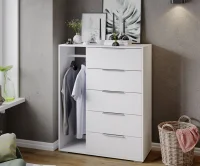 Комод комбинированный Нуар тип 1 белый ясень Комод комбинированный Нуар тип 1 белый ясень