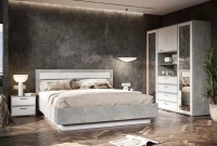 Спальный гарнитур Денвер ателье светлый/белый Спальный гарнитур Денвер ателье светлый/белый