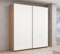 Шкаф-купе 2,0 Иннэс-5 (Ф1) дуб крафт золотой/белый глянец