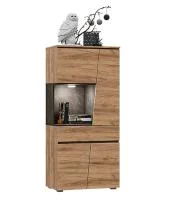 Шкаф низкий Соренто дуб крафт золотой/бетон темный Шкаф низкий Соренто дуб крафт золотой/бетон темный