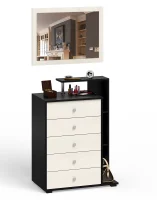 Комод с зеркалом Камелия венге/дуб лоредо Комод с зеркалом Камелия венге/дуб лоредо