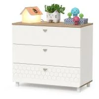 Комод Эйп 13.322 белый/дуб белый Комод Эйп 13.322 белый/дуб белый