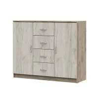 Комод Бася КМ 555 М дуб крафт серый/дуб крафт белый Комод Бася КМ 555 М дуб крафт серый/дуб крафт белый