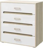 Комод Ким дуб сонома/белый глянец Комод Ким дуб сонома/белый глянец