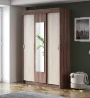 Шкаф-купе Бассо ясень шимо темный/ясень шимо светлый