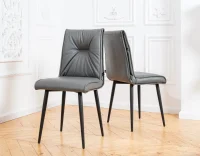 Стул Сенатор серая экокожа (2 шт) Стул Сенатор серая экокожа (2 шт)