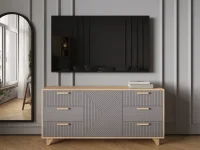 Комод Ньерд 1500 дуб вотан/черника Комод Ньерд 1500 дуб вотан/черника