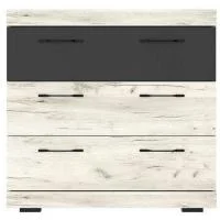 Комод Соната КС-900 дуб крафт белый/антрацит Комод Соната КС-900 дуб крафт белый/антрацит