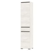 Пенал с ящиком Гретта 2С1Я дуб крафт белый/антрацит