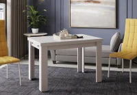 Стол обеденный Норман тип 1 белый/стекло белый глянец