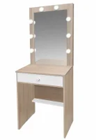 Туалетный столик №8 дуб сонома/белый