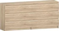 Комод Б 2.83 дуб сонома (серия без ручек) Комод Б 2.83 дуб сонома (серия без ручек)