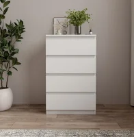 Комод 4 ящика 500 белый Комод 4 ящика 500 белый