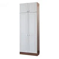 Шкаф двухдверный Вега ясень шимо темный/рельеф пастель