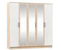 Шкаф 5-ти створчатый Мартина дуб сонома/белый