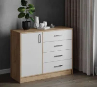 Комод Катрин-6 дуб крафт золотой/белый Комод Катрин-6 дуб крафт золотой/белый