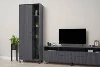 Модульная гостиная Оливия графит софт