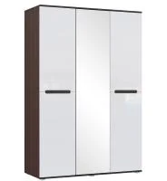 Шкаф 3-х дверный Ким венге/белый глянец
