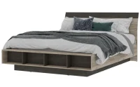 Кровать Эдинбург железный камень/дуб крафт серый Кровать Эдинбург железный камень/дуб крафт серый