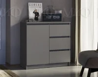 Комод Челси 800 (3 ящика 1 дверь) графит Комод Челси 800 (3 ящика 1 дверь) графит