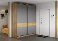 Шкаф-купе Бостон ШК-005 дуб крафт золотой/серый шифер