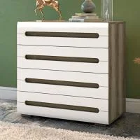 Комод Наоми КМ-09 дуб каньон/белый глянец Комод Наоми КМ-09 дуб каньон/белый глянец