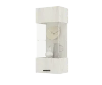 Шкаф навесной Алтея стекло дуб крафт белый Шкаф навесной Алтея стекло дуб крафт белый