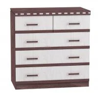 Комод 1 Ольга-13 ясень анкор темный/ясень анкор светлый Комод 1 Ольга-13 ясень анкор темный/ясень анкор светлый