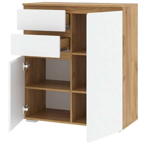 Тумба Гретта 2С2Я дуб крафт золотой/белый Тумба Гретта 2С2Я дуб крафт золотой/белый