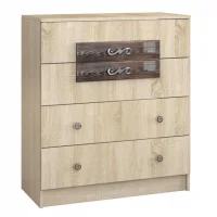 Комод Мадлен дуб сонома/дуб шале мореный Комод Мадлен дуб сонома/дуб шале мореный