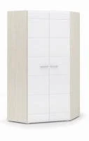 Шкаф угловой 2-х дверный Симба дуб белфорт/белый глянец Шкаф угловой 2-х дверный Симба дуб белфорт/белый глянец