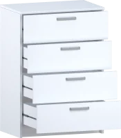 Комод с 4 ящиками 2.070 белый Комод с 4 ящиками 2.070 белый