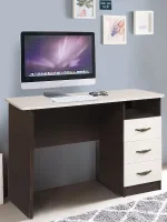 Письменный стол Лидер-6 венге/белый