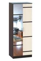 Шкаф 2-х створчатый комбинированный Сакура венге/дуб лоредо