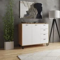 Комод Катрин-12 дуб крафт золотой/белый Комод Катрин-12 дуб крафт золотой/белый