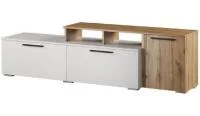 Тумба ТВ малая Альберо белый/дуб вотан