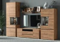 Модульная гостиная Соренто дуб крафт золотой/бетон темный