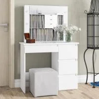 Стол косметический с подсветкой Сура белый Стол косметический с подсветкой Сура белый