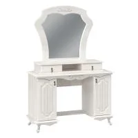 Столик туалетный Кантри 06.33 вудлайн кремовый/сандал белый Столик туалетный Кантри 06.33 вудлайн кремовый/сандал белый