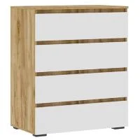 Комод Хелен КМ-02 дуб крафт золотой/белый Комод Хелен КМ-02 дуб крафт золотой/белый