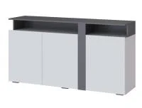 Комод Таормина белый/серый графит Комод Таормина белый/серый графит