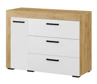 Комод Адель дуб крафт золотой/белый Комод Адель дуб крафт золотой/белый