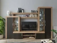 Гостиная Стас дуб сонома/венге шоколад