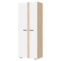 Шкаф 2-х створчатый Санса ШК-02 дуб сонома/белый