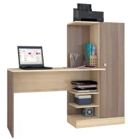 Стол компьютерный Квартет-6 ясень шимо/дуб сонома