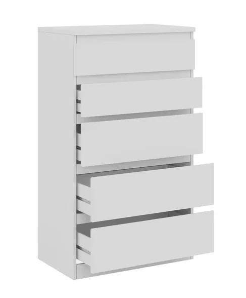 Комод Кастор 5 ящиков белый Комод Кастор 5 ящиков белый
