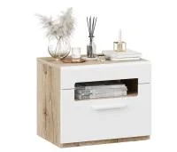 Тумба прикроватная Фьюжн дуб делано/белый глянец Тумба прикроватная Фьюжн дуб делано/белый глянец