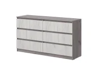 Комод Соната №5 1400 дуб крафт серый/дуб крафт белый Комод Соната №5 1400 дуб крафт серый/дуб крафт белый