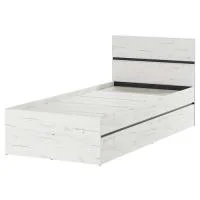 Кровать Гретта 900 дуб крафт белый/антрацит Кровать Гретта 900 дуб крафт белый/антрацит